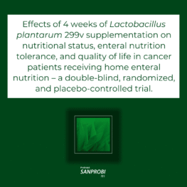 Lactobacillus plantarum 299v supplementation on nutritional status, enteral nutrition tolerance, and quality of life in cancer patients receiving home enteral nutrition